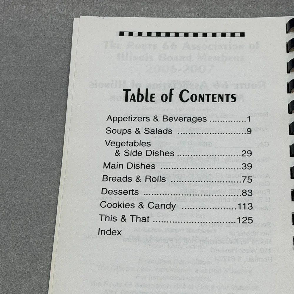2007 Route 66 Illinois Recipes Roadside Americana History Community Cookbook